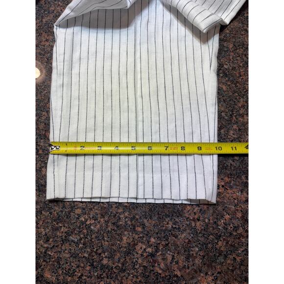 Rag & Bone White Striped Wide Leg Linen Cotton Pants Size 8 NWT - Picture 8 of 16